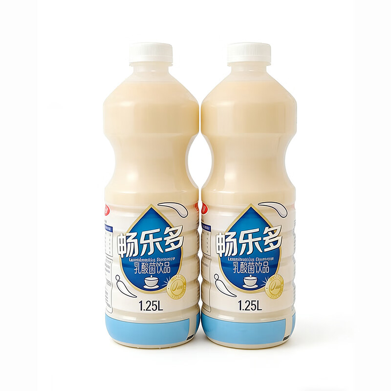 畅乐多鲜活乳酸菌饮料餐后助消化解腻益生菌健康饮品家庭装大瓶1.25L*2 1.25L*2瓶装