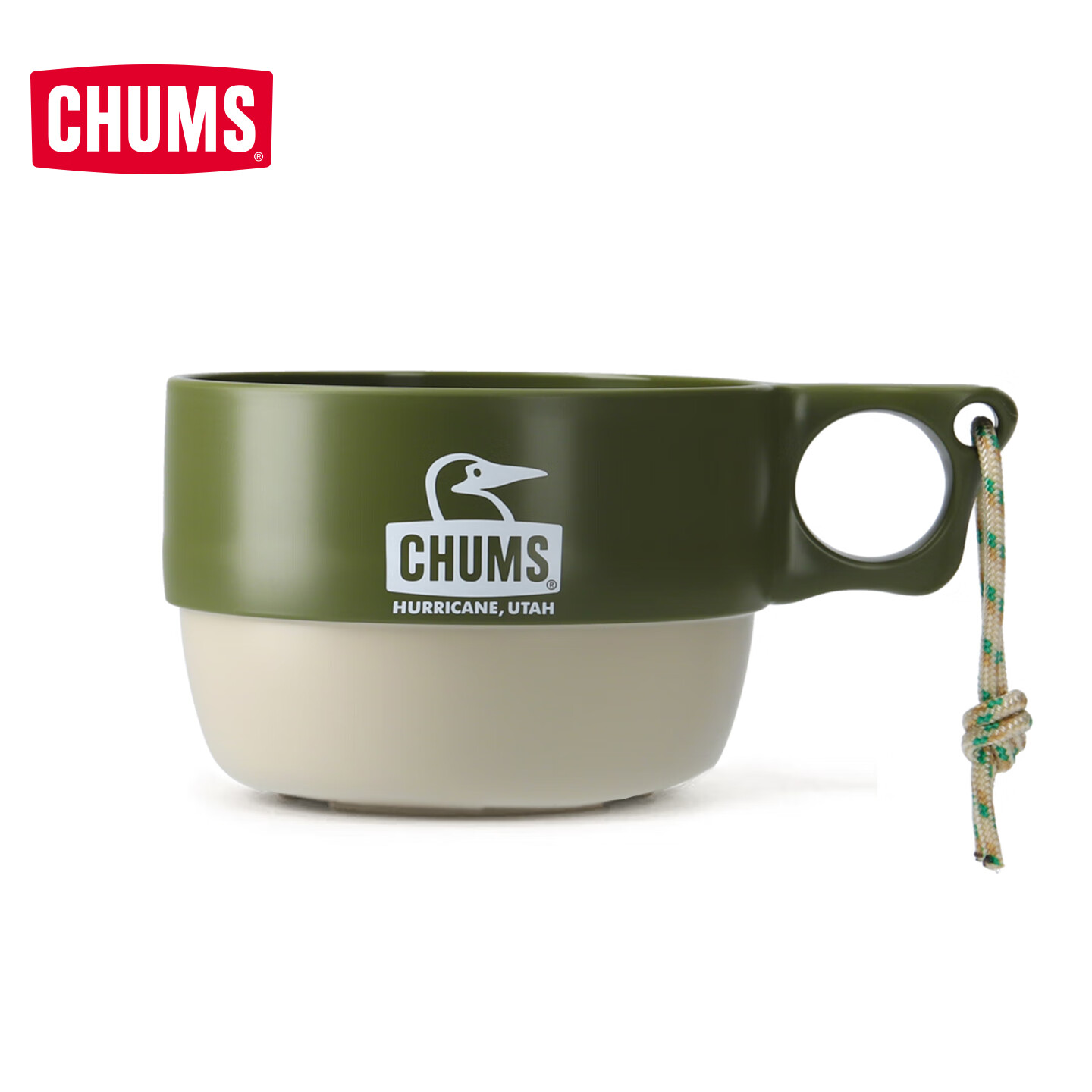 CHUMS 洽洽鸟休闲户外露营野外餐具用具大碗340ml汤杯咖啡杯CH62-1733 （340ml）Y026 OS