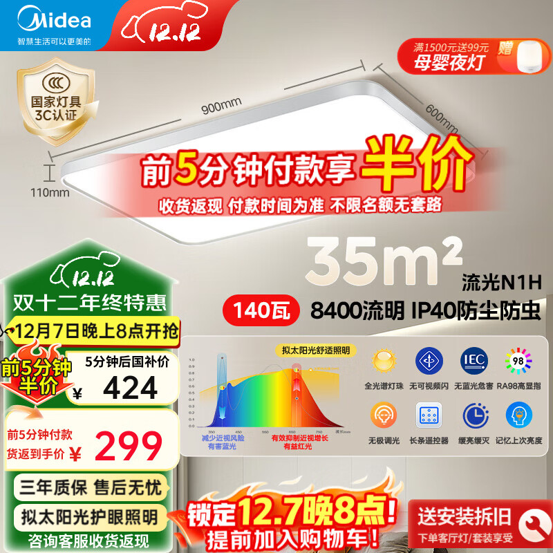 ģMidealedƵƾ߿wifiǿصҷȫݵ2025N1H ǿ޼|140W|