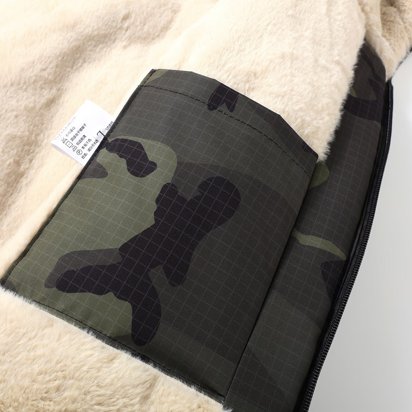 LES KORMAN冬季外套男羊羔绒棉服男青少年帅气印花棉衣连帽百搭校园学生衣服 红色爪痕 XL