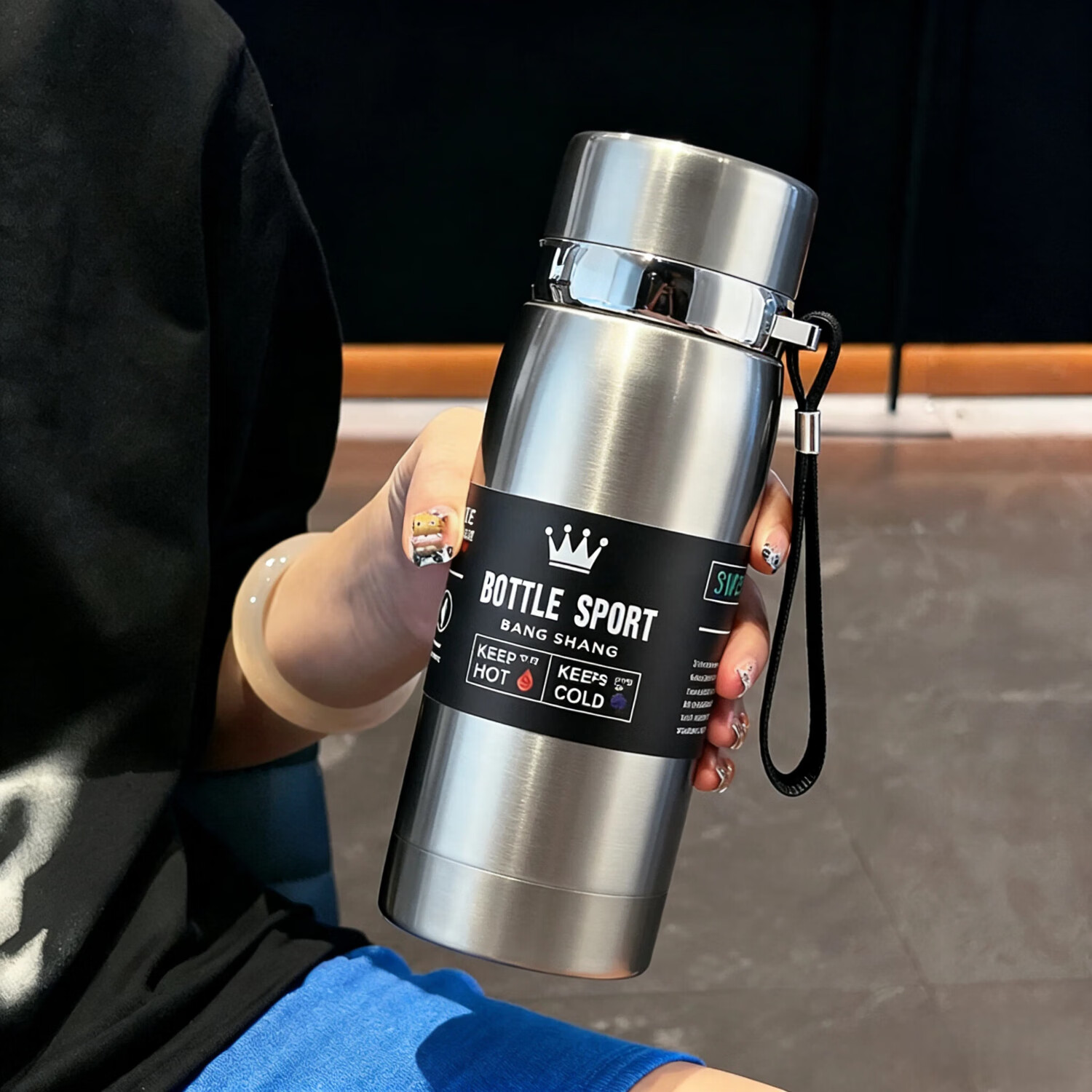 YOUSIJIE保温杯水杯保温杯男款保温杯大容量杯子保温杯男士水杯保温杯 太空银800ml 京东折扣/优惠券