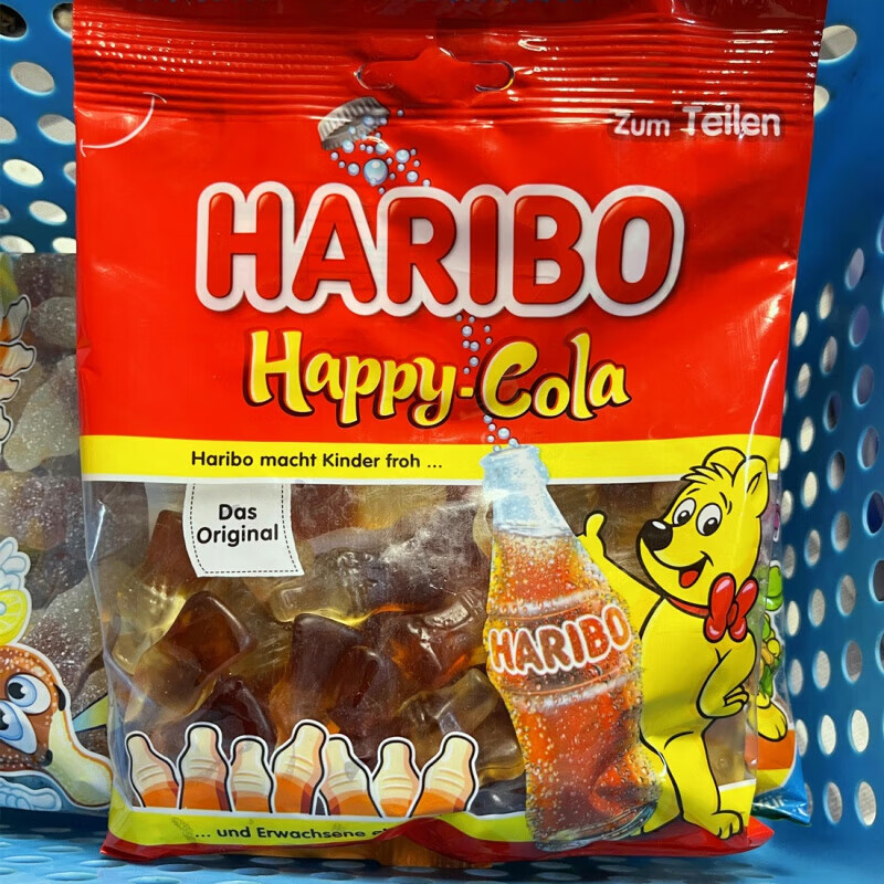 哈瑞宝Niko吃的糖同款可乐味橡皮糖德国进口儿童软糖果圣诞 可乐(原味)瓶装175g