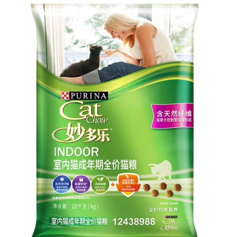 妙多乐猫粮 成猫粮10kg均衡营养全价猫粮英短美短通用 室内成猫10kg