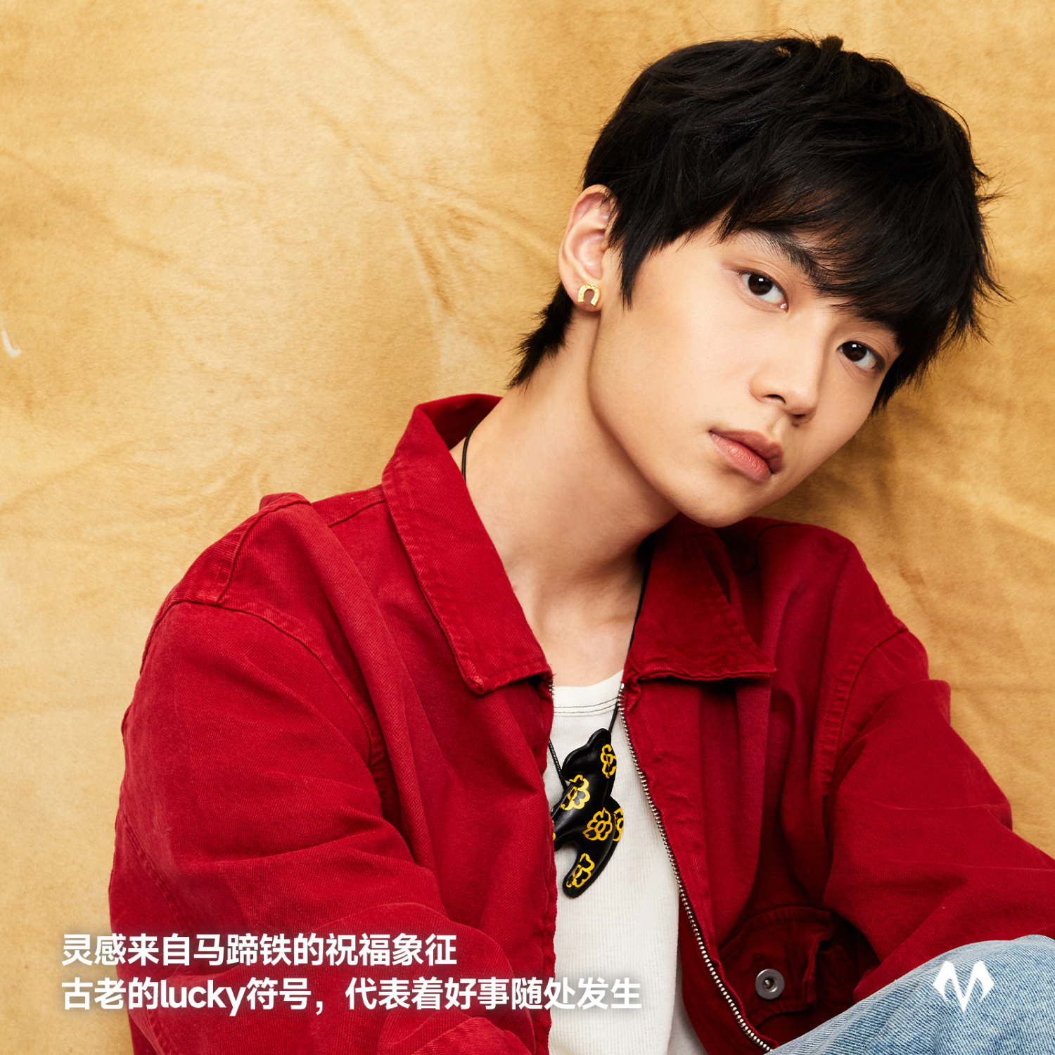 BABAMA【明星同款】好事系列蹄环耳钉男女情侣耳饰马年生肖礼物 银色 明星同款