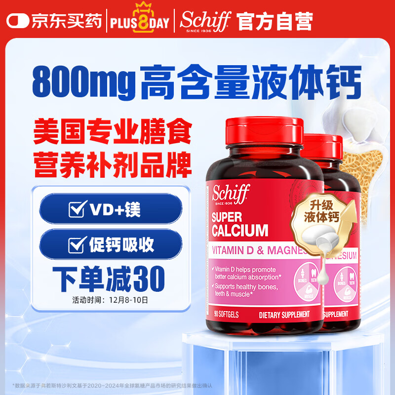 Schiff旭福升级液体钙镁90粒 Plus拍1发2瓶129元一瓶 液体配方,温和好吸收 - 线报酷 Schiff旭福升级液体钙镁90粒 Plus拍1发2瓶129元一瓶 液体配方,温和好吸收 - 线报酷