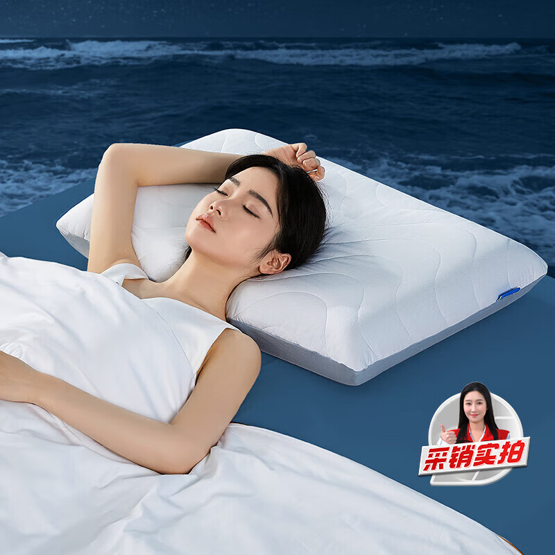 水星家纺枕头深睡记忆护颈枕颈椎枕记忆棉枕芯A类深度睡觉专用枕
