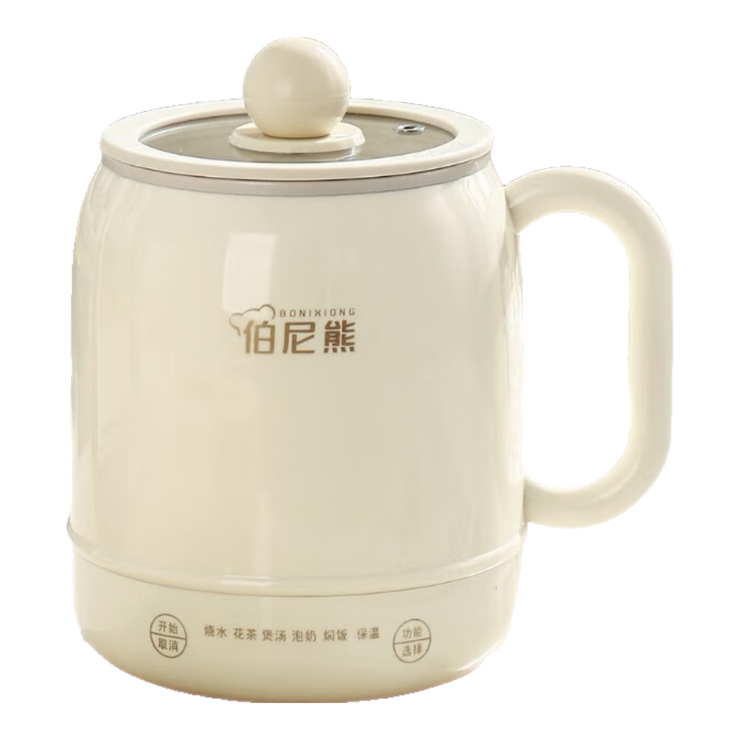 伯尼熊新型电炖杯恒温保温陶瓷釉内胆煮火锅懒人必备多功能便携电饭煲煮茶养生壶保温一体全自动恒温 【旗舰款】 0.8L +茶漏滤网