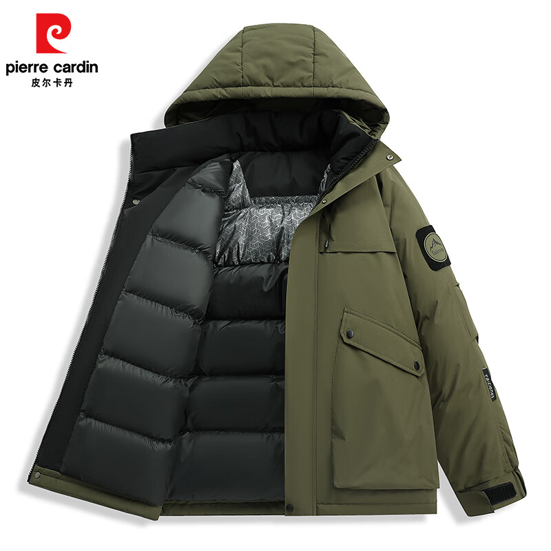 皮尔卡丹（pierre cardin）2025冬季加厚保暖棉衣男士休闲百搭防寒外套棉服袄子棉袄冬 黑色 XL