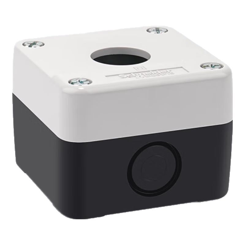 施耐德電氣按鈕開關(guān)防護(hù)盒XALB01C 22mm白色按鈕盒防水防塵IP65 1孔