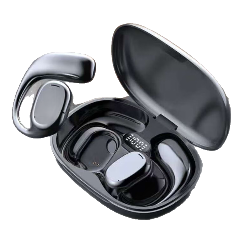 AI降噪】小米  米家（MI）适用蓝牙耳机2025最新款挂耳式耳机OWS开放式不入耳无线超长续航挂耳式 酷黑炫