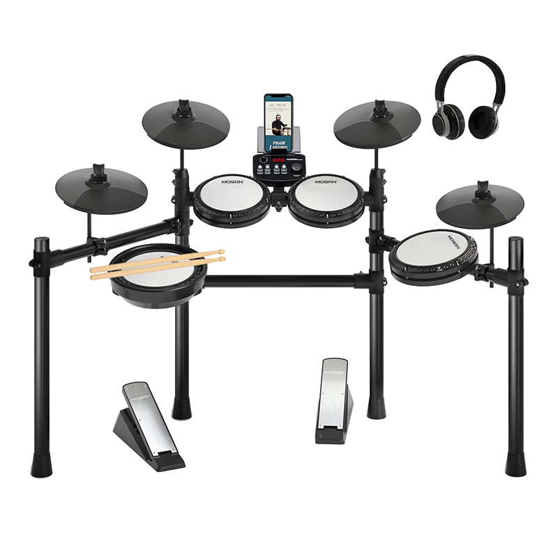 莫森（MOSEN）MED-X3S电子鼓 5鼓4镲升级款电子鼓演出爵士鼓架子鼓+礼包