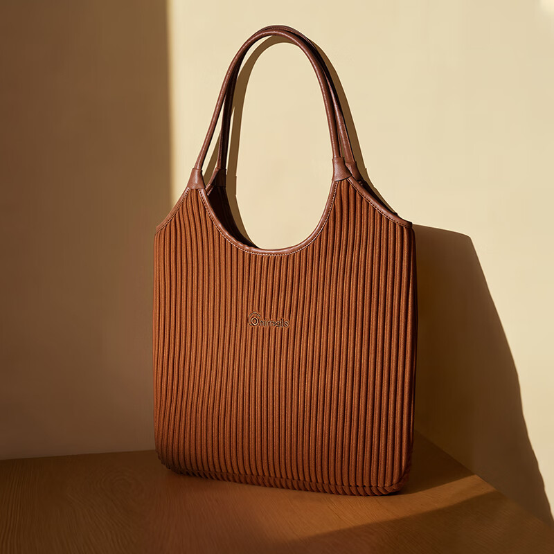 ONIMALS大容量托特包包女2025新款单肩手提包上班通勤轻便电脑包 奶油白