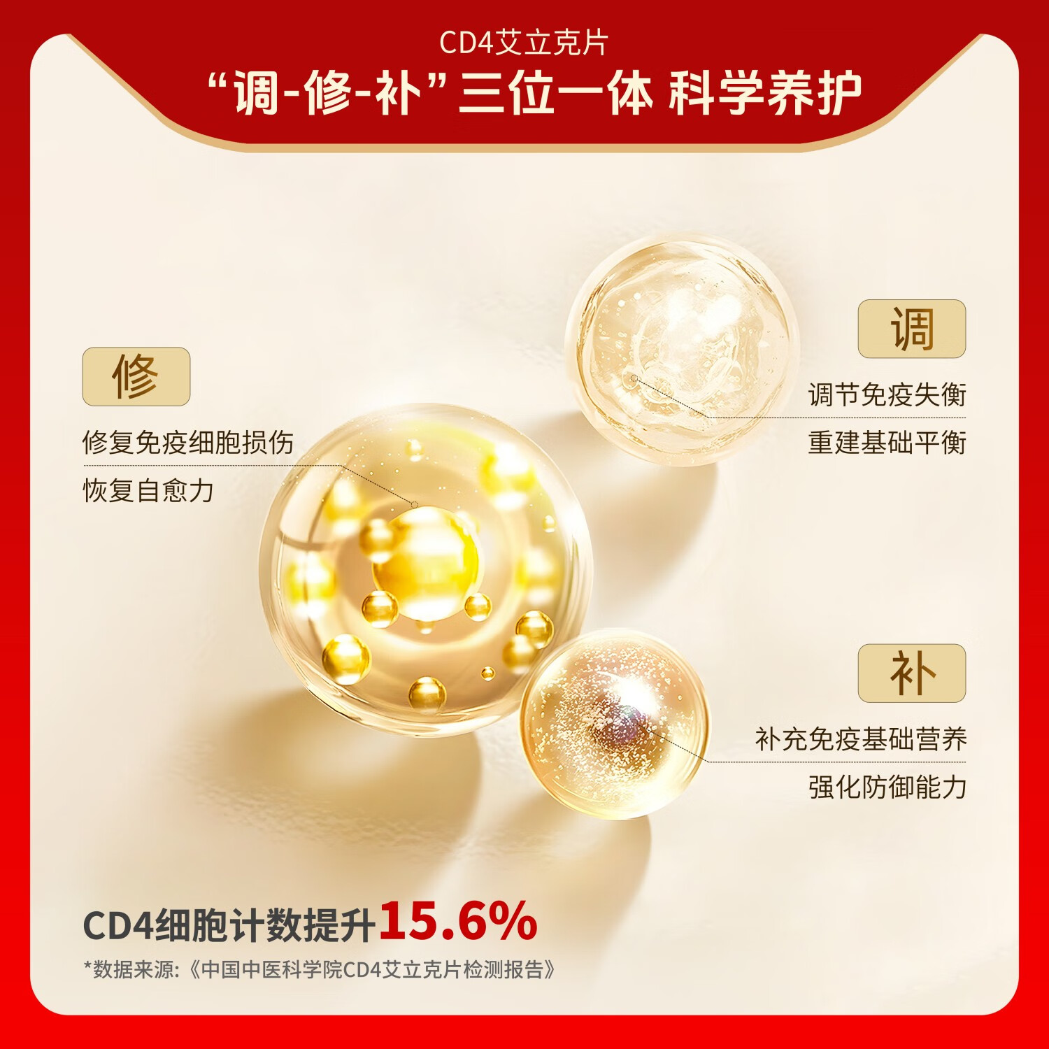 JIANHUI 健輝CD4艾立克片术后恢复增强免疫力老年人营养品父母补品保健品送礼 30粒*1盒