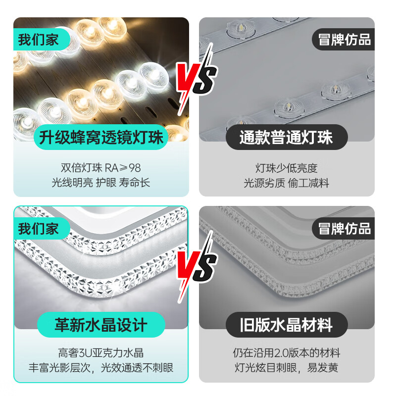 澳饰嘉客厅大灯主灯led轻奢高端大气水晶吸顶灯中山灯具套餐2026年新款 【包安装+拆旧】超长140*80CM遥控/app/语音