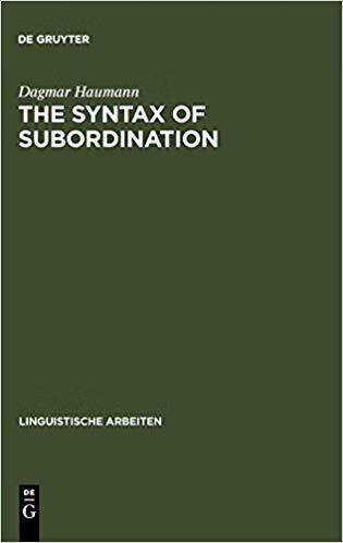 【预订】the syntax of subordination