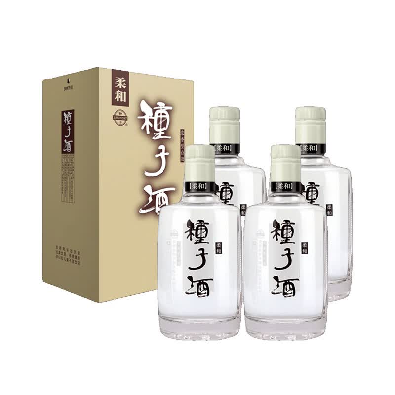 金种子种子酒柔和提升40度整箱装460ml×4瓶纯粮酿造浓香型白酒自饮送礼 40度 460mL 4瓶 （原箱）