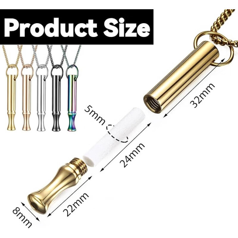 梦若羽（MRYU）诤友替烟棒戒烟钛钢棒呼吸安抚戒烟吸入器解压缓解压力嘴刁替辅 橙子 官方授权