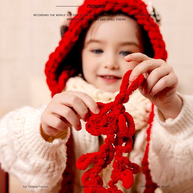 mobee亲子手工DIY毛线编织礼盒-暖炉絮语 元旦礼物新年礼物生日礼物 【12月新品】暖炉絮语-DIY毛线礼盒