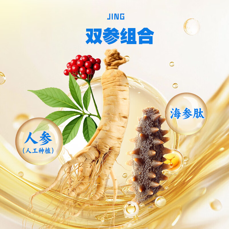 劲牌人参茯苓/金标酒参茸蓝标组合装/黄芪当归养生酒露酒 36度 125mL 3瓶 蓝标+40度金标100ml*3