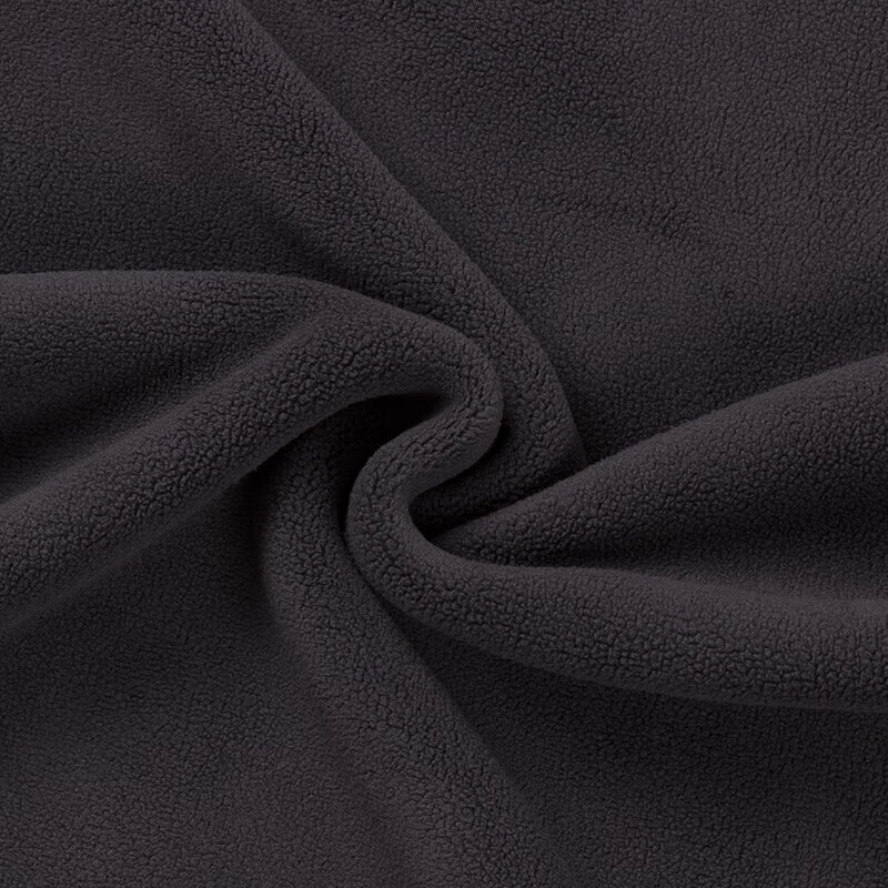 H 2000品牌新款2025年秋季休闲加绒立领半拉链卫衣 黑色 L 175 推荐130-140斤