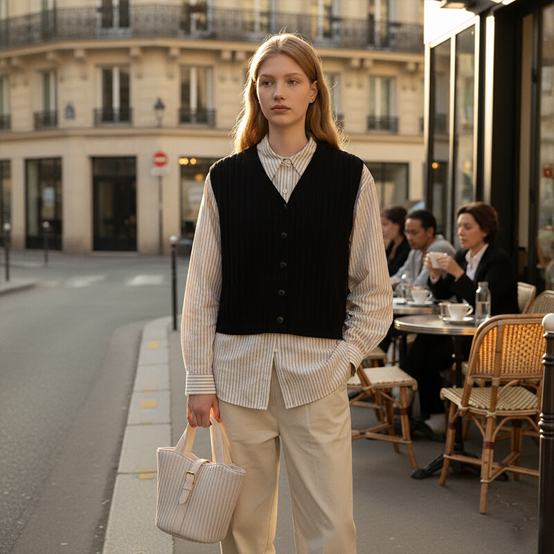 ONIMALS托特包女大容量通勤单肩包高级感小众手提包时尚简约 焦糖色