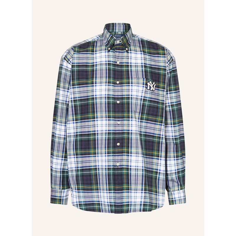 拉夫勞倫(Ralph lauren)男士襯衫透氣抗皺棉質(zhì)格子休閑日常襯衣 DARK GREEN/ DARK BLUE/ WH 均碼 |XXL