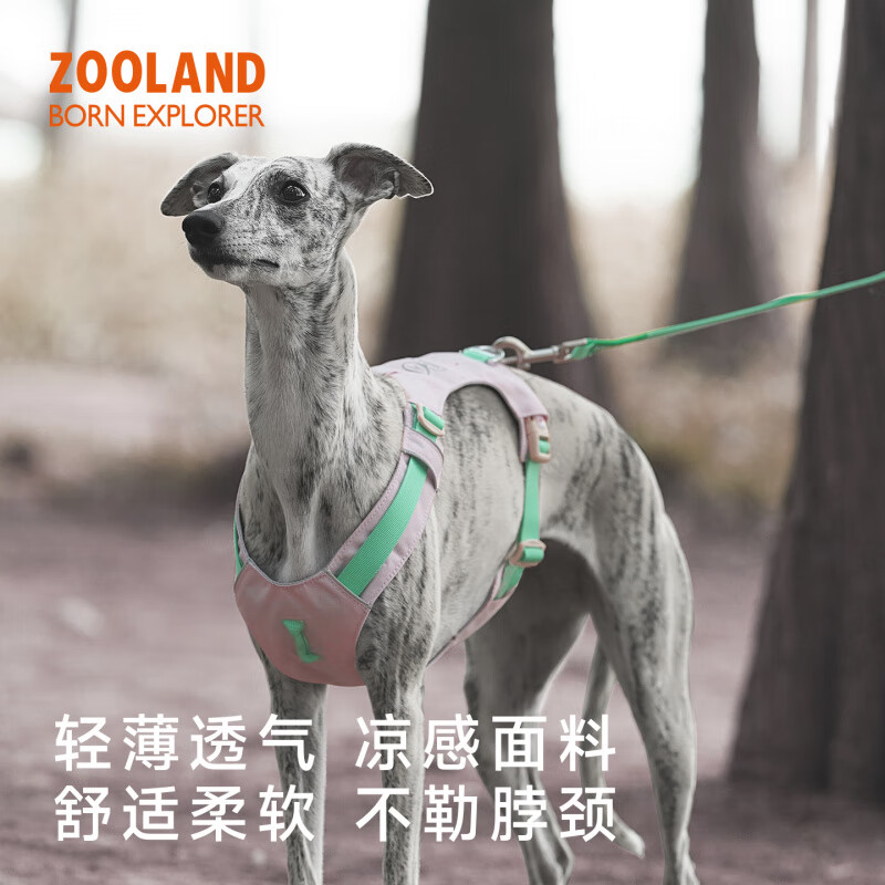 OIMG狗狗胸背牵引绳子遛幼小中大型犬泰迪柯基比熊边牧博美用 西瓜粉【胸背】 XXS码(胸围32-40CM)建议4-8斤