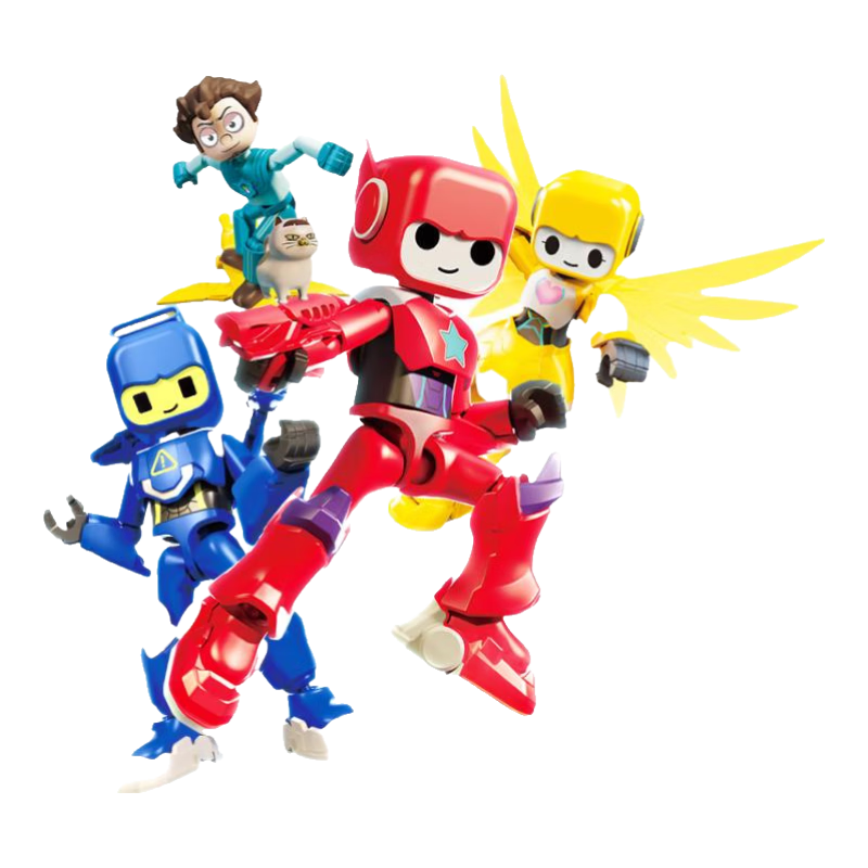 布鲁可积木人 布布鲁鲁可可蔡博士单盒版本随机发货【随机1个】