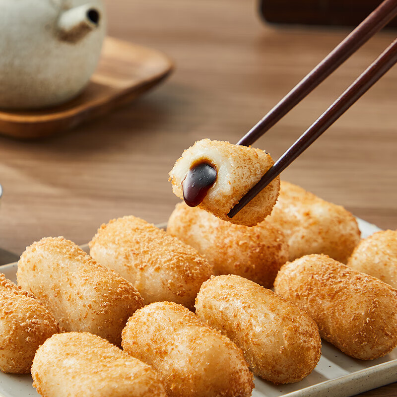 峻阳兄弟（JUNYANG BROTHER）爆浆红糖糍粑300g*6夹心糕点早餐流心点心半成品火锅店同款麻糍果 爆浆红糖糍粑300克/包*6包/组