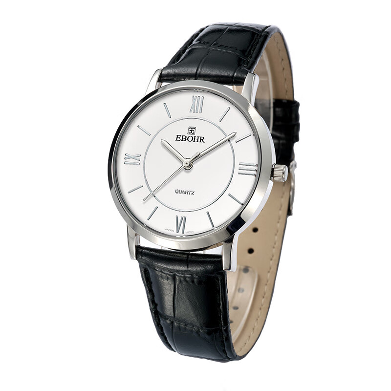 依波(EBOHR)z【專柜同款】依波手表男表休閑商務(wù)真皮表帶石英機芯手表男 男00831437