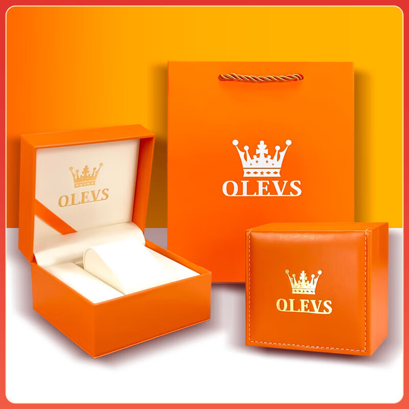 欧利时（OLEVS）瑞士认证品牌女士手表夜光防水全自动机械表轻奢高颜值新女款腕表 升级加强版
