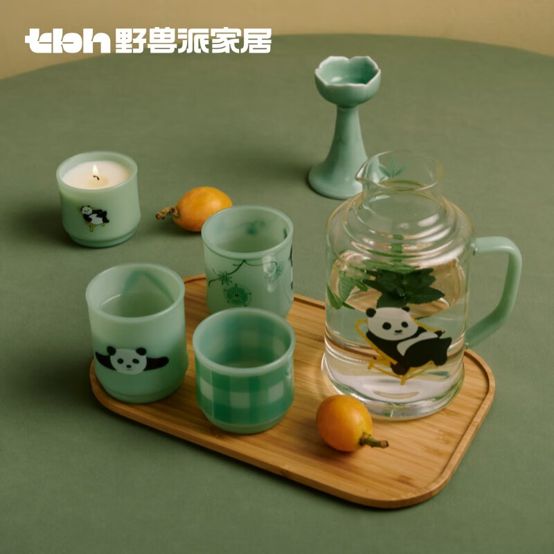 野兽派家居（tbh）熊猫嘭嘭玻璃复古水壶套装耐高温家用大容量凉水壶礼盒装 熊猫嘭玻璃复古水壶套装属于什么档次？