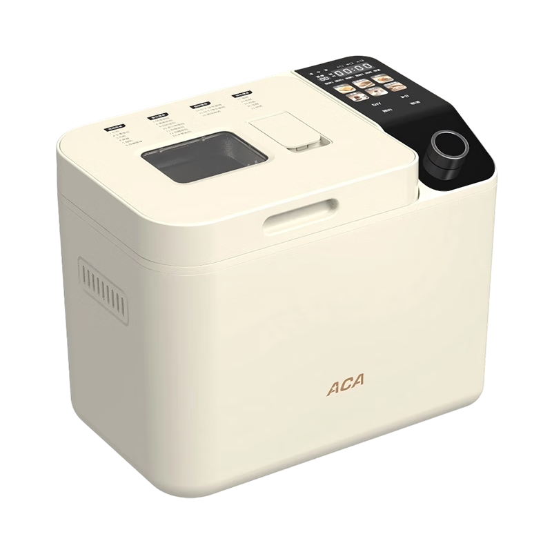 北美電器（ACA）家用多功能全自動(dòng)烤面包機(jī)揉面和面機(jī)早餐機(jī)智能撒酵母彩屏面包機(jī) AB-T3pro
