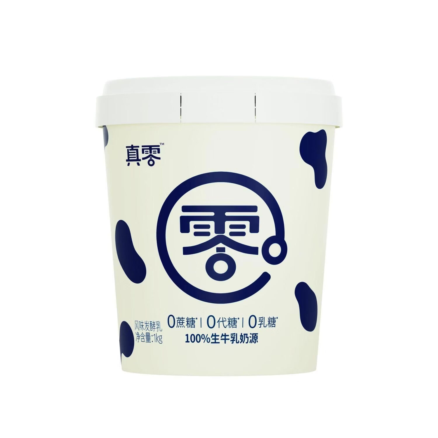 真零酸奶0添乳加蔗糖0KAX乳糖发kg1桶40g蛋白风味酵牛乳低温纯酸 0添加蔗糖0乳糖酸奶2斤*1桶