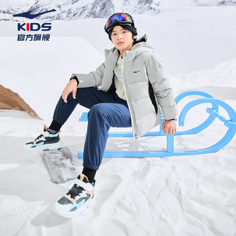 ���Ƕ��ˣ�ERKE������ͯװ��ñ���޷��������ˮ������ͯŮͯ��ů�������� �ǳ���-���Ӻ���75% 165 -������138g 244Ԫ(����ȯ)