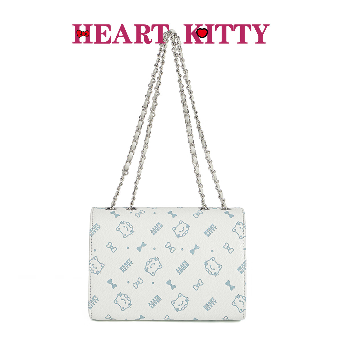 HEART KITTY生日礼物包女包可爱链条包包女式新款单肩斜挎包女卡通精致小方包 6601压花蓝