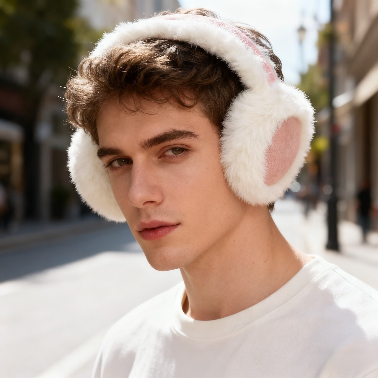 耳罩女生保暖可爱学生时尚护耳套男生耳包耳暖防寒防冻耳捂子 黑色