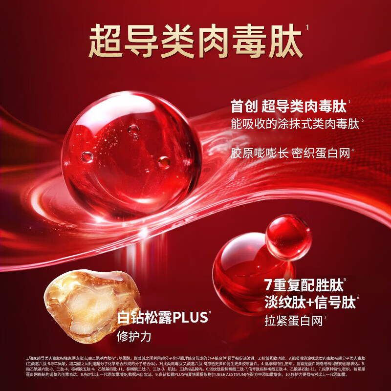 玉兰油(OLAY)超红瓶信号霜滋润版胜肽抗皱紧致保湿淡纹护肤品臻粹精华乳霜礼物 【第5代】超红瓶霜50g+3瓶