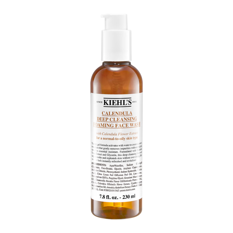 科颜氏（Kiehl's）金盏花洁面啫喱230ml洗面奶保湿清洁护肤礼盒中秋节礼物