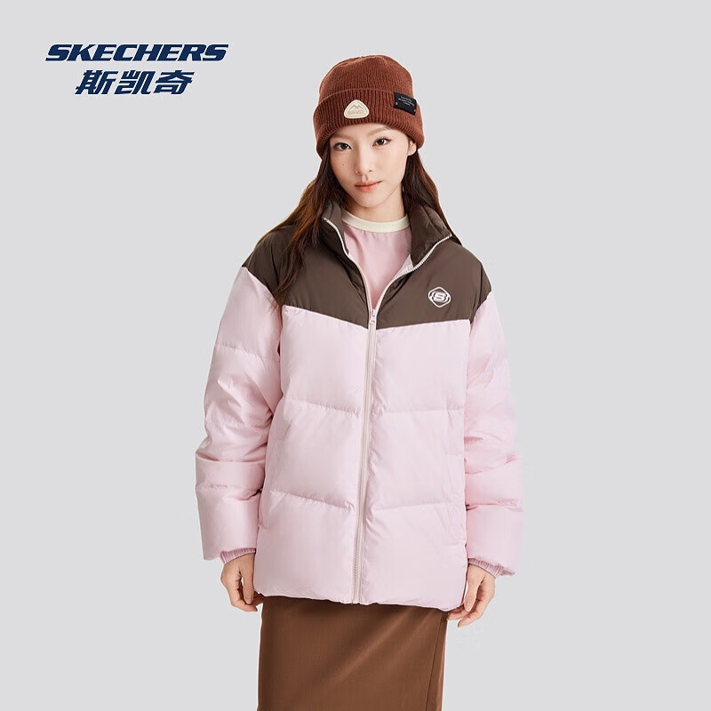 斯凯奇热门鞋服集 plus领480-60卷 拼色立领羽绒服274元.5 - 线报酷