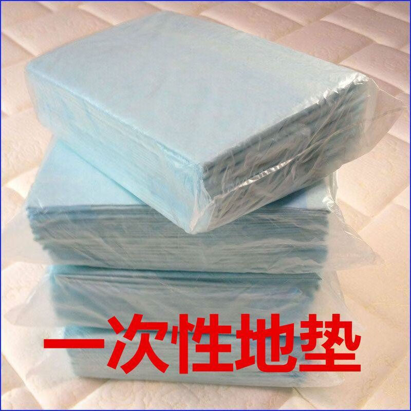 家用6090cm一次性地垫免洗防水卫生间厕所浴室防滑脚垫厨房吸油 60*90cm10片加厚款带背胶