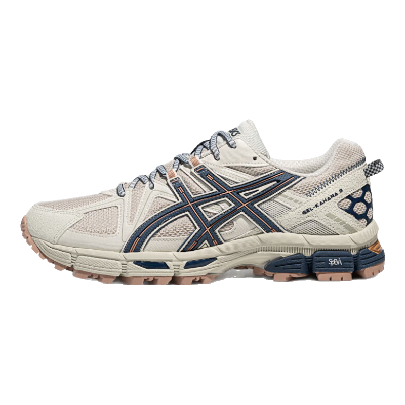 亞瑟士ASICS男鞋女鞋透氣復(fù)古慢跑鞋耐磨運動鞋越野 GEL-KAHANA 8 淺灰色(情侶款) 40.5