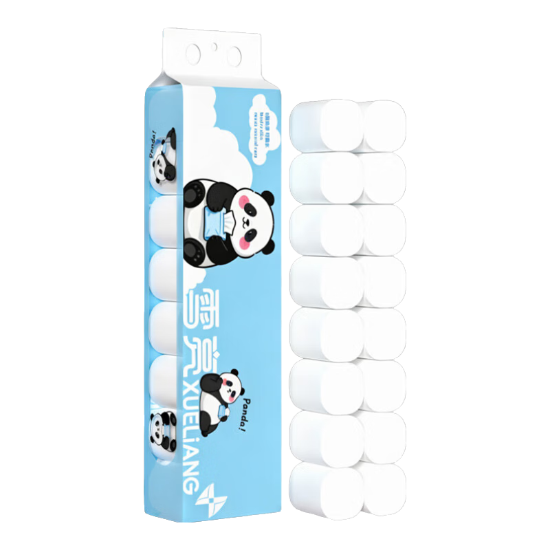 雪亮无芯卷纸母婴适用纸巾5层加厚可湿水家用厕纸100%原生木浆卫生纸 5层 48g/卷*16卷