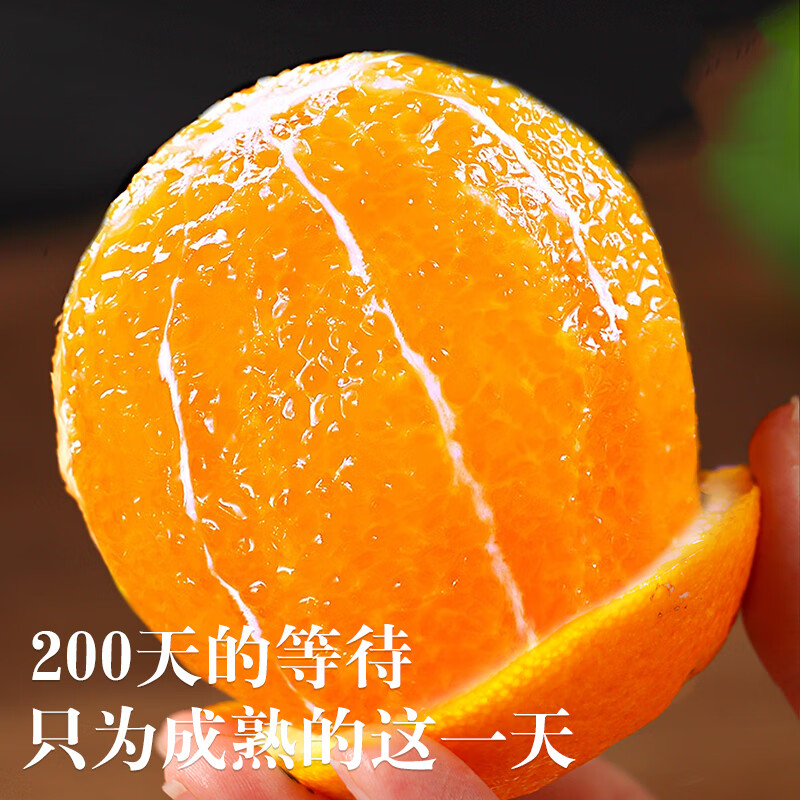 赣南脐橙新鲜橙子当季孕妇儿童水果薄皮多汁橙子大果赣南脐橙整箱 精品果净重4.5斤（单果60-70mm）