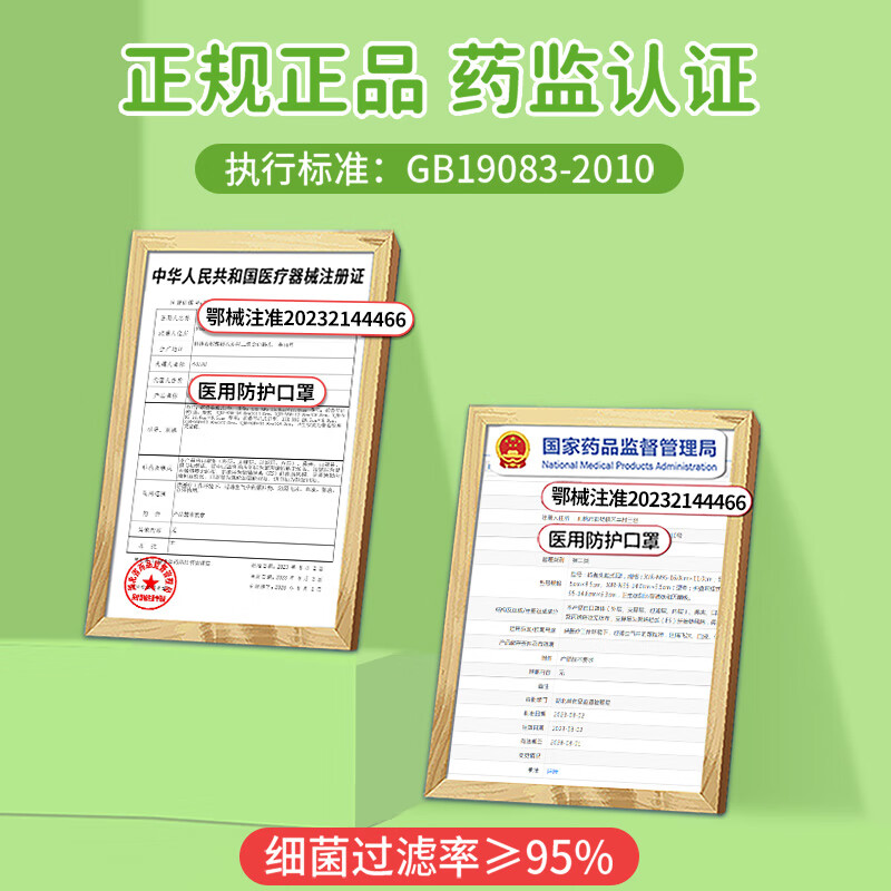 若硕秋冬季款儿童n95级医用防护口罩8到12岁宝宝专用正品医疗级别 8-15岁儿童/N95四层防护/白50只