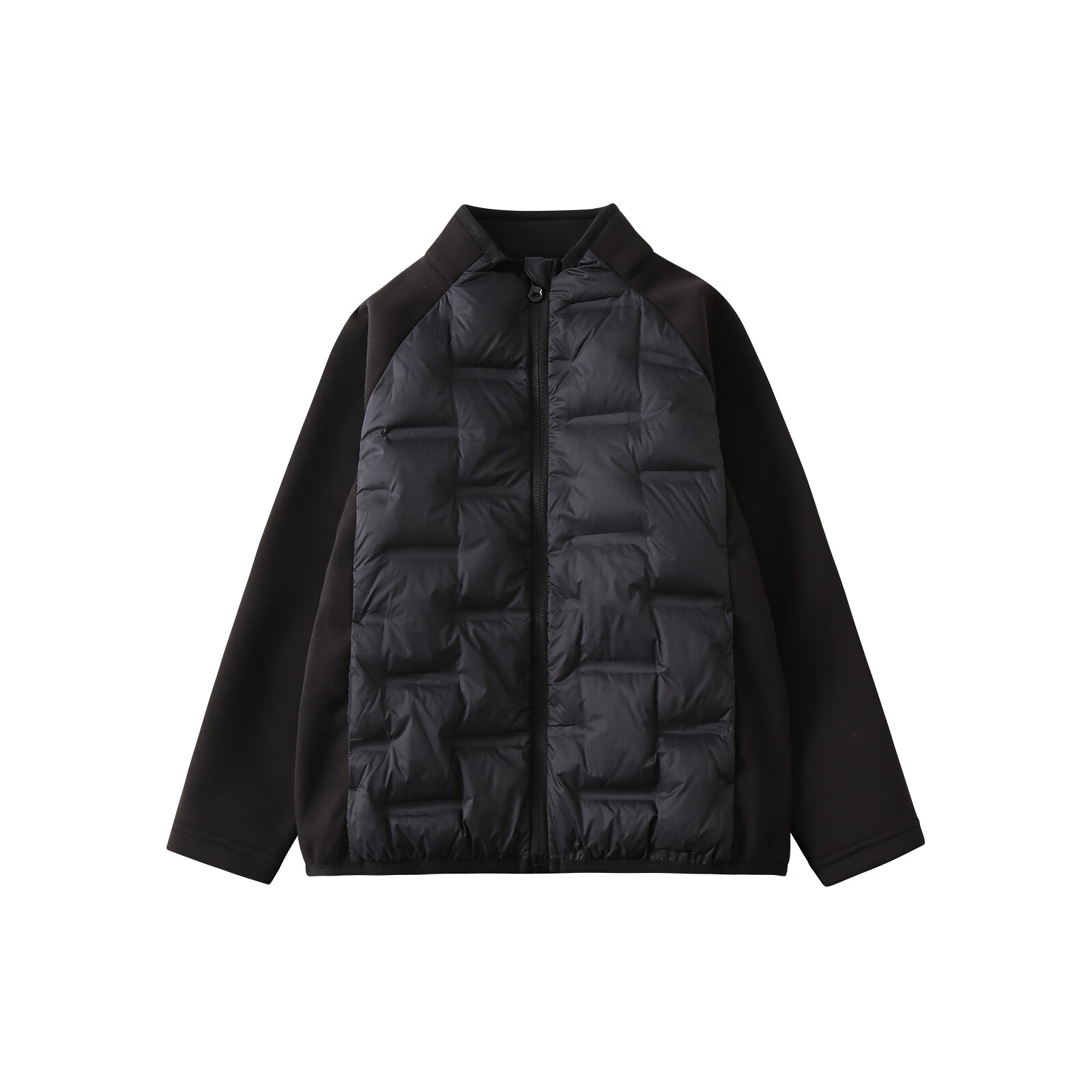 小猪班纳（PEPCO）童装2025冬装新款儿童立领羽绒服中大童男童羽绒衣女童潮 黑色 160