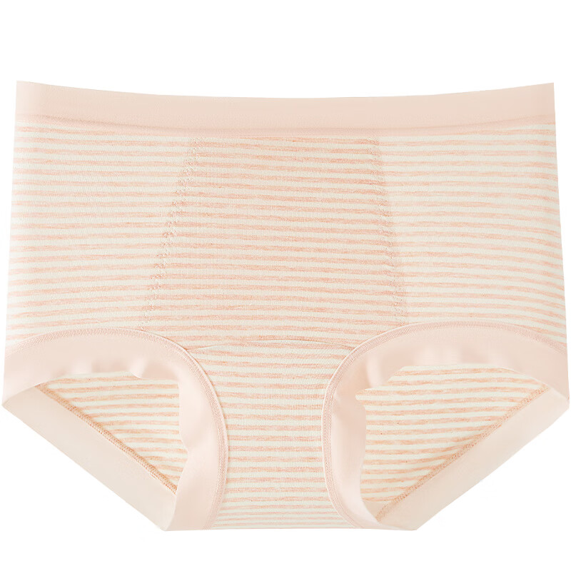 古今（GUJIN）内裤女士高腰收腹提臀亲肤绵柔抑菌三角裤纯棉底档无痕透气不卡裆 肤色+浅粉+浅灰 高腰轻塑形 3条 XL (推荐体重：50-60kg)