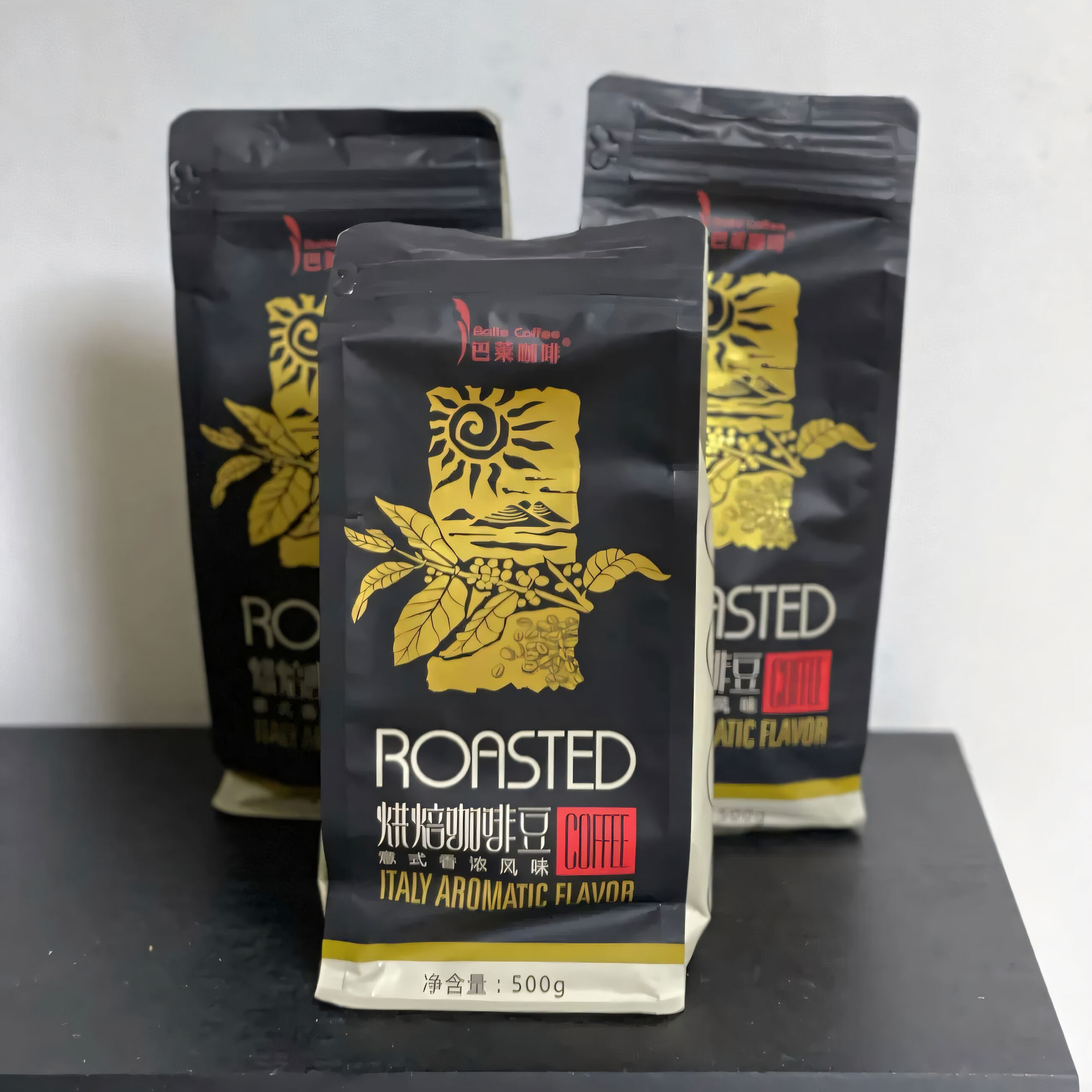 巴萊咖啡新貨意式濃縮云南咖啡小?？Х榷挂馐剿{(lán)山咖啡拼配咖啡 500g 七彩中深度烘焙藍(lán)山風(fēng)味不磨粉