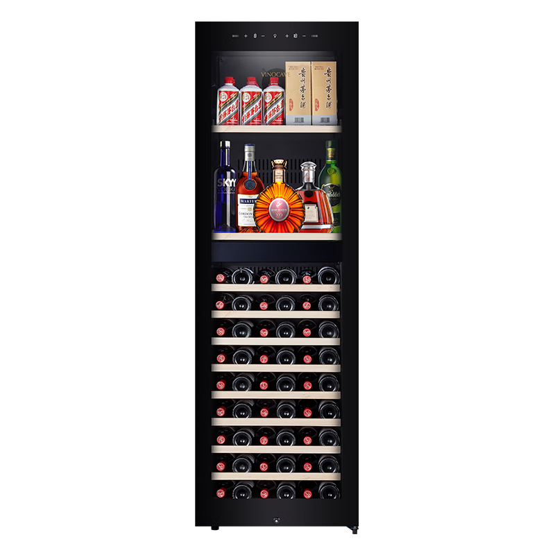 άŵ����(Vinocave)��˹ϵ��254L��ƹ���ɷ�����˪�˱�Ƕ��ʽ��ʪ���¾ƹ�칫˫����ع� JC-268B��ƿ�