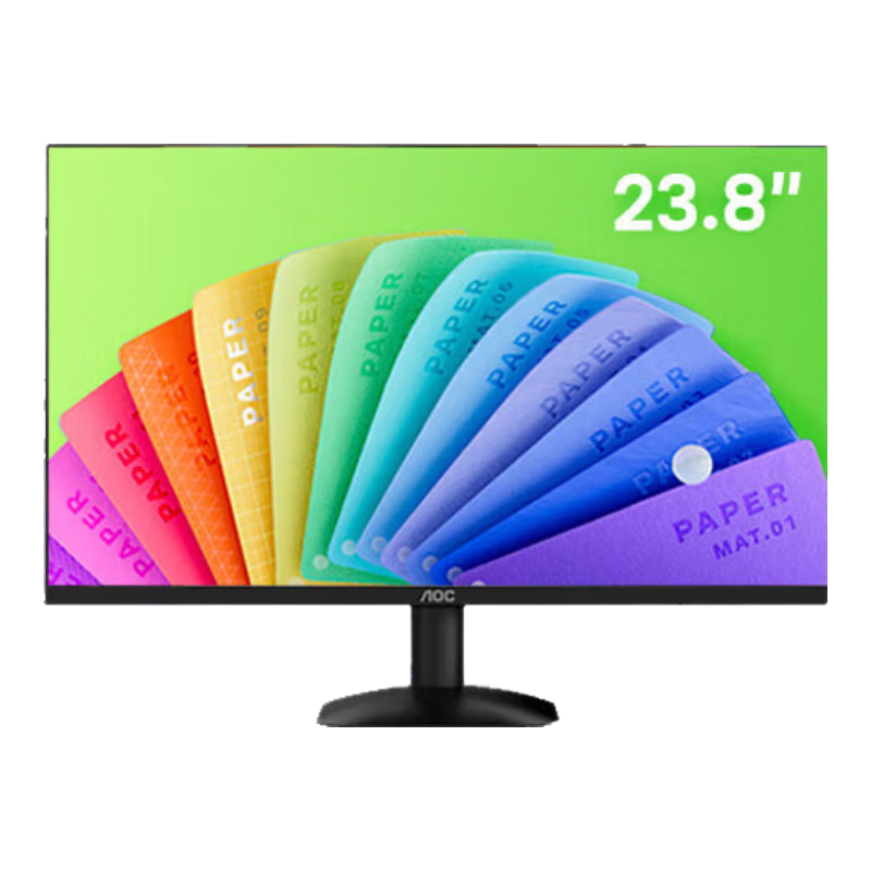 ���ڲ�����AOC23.8Ӣ����ʾ�� AH-IPS 1Kȫ���� 100Hz �����Ⱞ�۵����� HDR Mode �칫���õ�����ʾ��Ļ 24B 449Ԫ